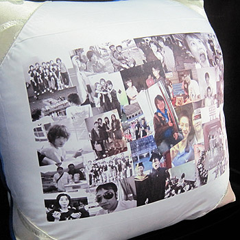 轉印抱枕-提花綠